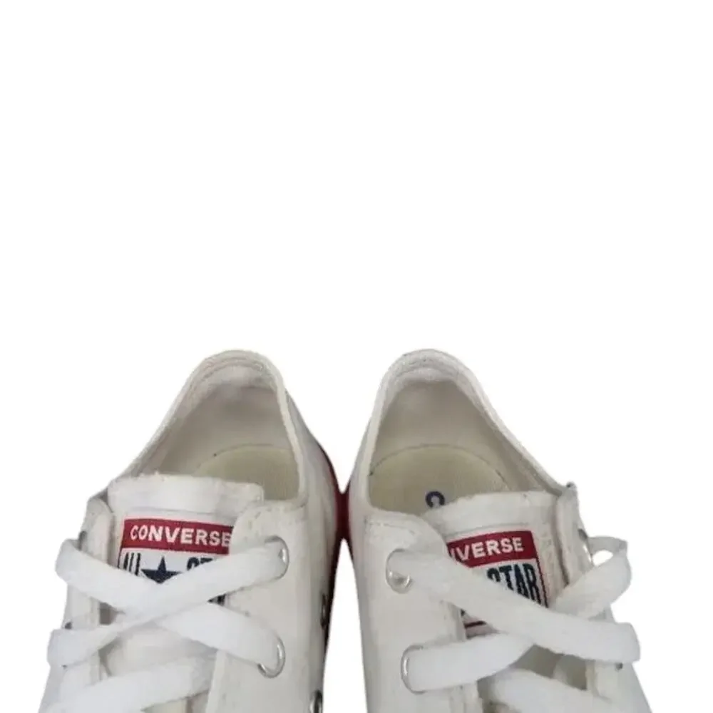 Converse Shoes Kids 1 Sneakers Chuck Taylor All Star Casual White Canvas Youth
